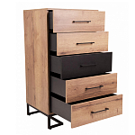 Комод с 5-ю ящиками в стиле лофт Urban Style Space варинант исполнения - 5 | Loft Concept в Ульяновске