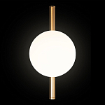 Бра с золотым основанием и белым плафоном в форме шара Bubble варинант исполнения - 5 | Loft Concept в Ульяновске