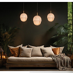 Подвесной светильник светодиодный с плафоном сферической формы Stone Helios варинант исполнения - 1 | Loft Concept в Ульяновске