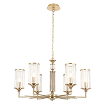 Люстра с 6-ю цилиндрическими стеклянными плафонами Jeanette варинант исполнения - 2 | Loft Concept в Ульяновске