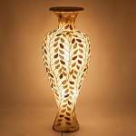 Торшер из перламутра в виде вазы Indonesian Vase варинант исполнения - 2 | Loft Concept в Ульяновске