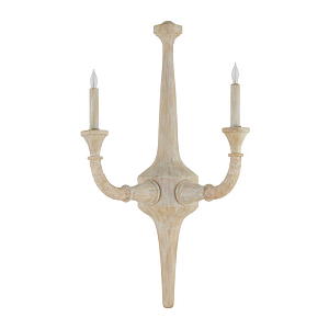 Бра из дерева в форме подсвечника Coastal Aesthetics