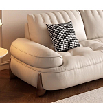 Диван кожаный с каркасом из массива дерева Furniture Medieval варинант исполнения - 3 | Loft Concept в Ульяновске