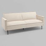 Диван современный вельветовый прямой Worcester Молочный варинант исполнения - 1 | Loft Concept в Ульяновске