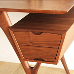 Письменный стол прямоугольный с 2-мя ящиками и полкой Idenontal варинант исполнения - 4 | Loft Concept в Ульяновске