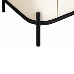 ТВ-тумба белая с чёрной столешницей с 2-мя дверками и ящиком San Marco варинант исполнения - 5 | Loft Concept в Ульяновске