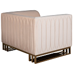 Кресло велюровое бежевое Cubic Silhouette варинант исполнения - 2 | Loft Concept в Ульяновске