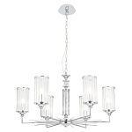 Люстра с 6-ю цилиндрическими стеклянными плафонами Jeanette варинант исполнения - 6 | Loft Concept в Ульяновске