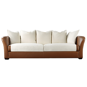 Элитарный современный диван Birmingham с кожаной спинкой