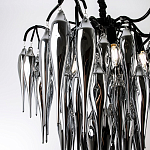 Люстра со стеклянными подвесками дымчатого цвета Ambre Glass Chandelier 70 варинант исполнения - 2 | Loft Concept в Ульяновске