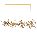 Люстра подвесная из четырех частей с металлическими круглыми элементами Terzani Argent варинант исполнения - 1 | Loft Concept в Ульяновске