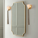 Зеркало в золотой деревянной раме Riviera варинант исполнения - 2 | Loft Concept в Ульяновске