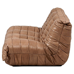 Дизайнерский кожаный диван коричневый без подлокотников Aveline Leather Sofa варинант исполнения - 3 | Loft Concept в Ульяновске