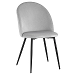 Мягкий стул в сером велюре Miruna Chair варинант исполнения - 1 | Loft Concept в Ульяновске