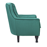 Кресло с мягкой обивкой из велюра на 4-х ножках из массива березы Scarlett Armchair green варинант исполнения - 2 | Loft Concept в Ульяновске