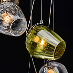 Люстра каскадная с 5-ю разноцветными стеклянными плафонами Kaleido варинант исполнения - 10 | Loft Concept в Ульяновске