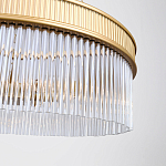 Люстра подвесная круглая со стеклянными трубками Nembus варинант исполнения - 4 | Loft Concept в Ульяновске