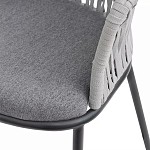 Стул барный с декоративным плетением на спинке и подлокотниках Chair Weave варинант исполнения - 7 | Loft Concept в Ульяновске