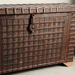 Большой Этнический сундук с металлическим декором  варинант исполнения - 2 | Loft Concept в Ульяновске