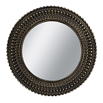 Зеркало круглое с текстурированным дизайном рамы Helios варинант исполнения - 1 | Loft Concept в Ульяновске