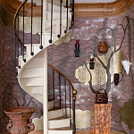 Обои ручная роспись Willow & Waves Original colourway on Edo painted Xuan paper with antiquing варинант исполнения - 3 | Loft Concept в Ульяновске