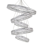 Вертикальная Композиция из круглых Хрустальных светильников Elizabeth Хром варинант исполнения - 1 | Loft Concept в Ульяновске