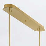 Подвесной светильник линейный золотого цвета с длинной цилиндрической стеклянной трубкой Eurofase варинант исполнения - 8 | Loft Concept в Ульяновске