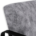 Кресло серый велюр с жесткими подлокотниками на полозьях Ashton варинант исполнения - 5 | Loft Concept в Ульяновске