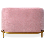 Банкетка овальная пыльно-розовый велюр на 4-х металлических ножках золотого цвета SANJAY варинант исполнения - 2 | Loft Concept в Ульяновске