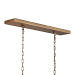 Люстра прямоугольная с каркасом золотого цвета Soft Glow Lamps варинант исполнения - 5 | Loft Concept в Ульяновске