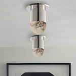 Потолочный светильник светодиодный с плафоном из натурального камня Purgatory варинант исполнения - 4 | Loft Concept в Ульяновске