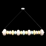 Подвесной светильник светодиодный горизонтальный в виде ожерелья из пастельных сфер Pastel Lunaria Horizon  варинант исполнения - 1 | Loft Concept в Ульяновске