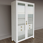 Дизайнерский шкаф витрина Elsa Dreams White с 4-мя ящиками варинант исполнения - 3 | Loft Concept в Ульяновске