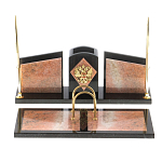 Настольный письменный набор из розового мрамора Marble Accessory варинант исполнения - 1 | Loft Concept в Ульяновске