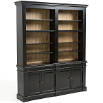 Витрина из массива сосны Sterling Showcase Black варинант исполнения - 4 | Loft Concept в Ульяновске