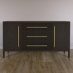 Буфет Primo с тремя ящиками и двумя фасадами Темный орех варинант исполнения - 1 | Loft Concept в Ульяновске