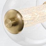 Подвесной светильник линейный с прозрачными стеклянными шарами разного диаметра Eurofase варинант исполнения - 14 | Loft Concept в Ульяновске