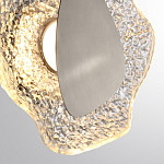 Бра с рельефным волнообразным стеклянным плафоном и вставкой из мрамора Liquid Stone варинант исполнения - 10 | Loft Concept в Ульяновске