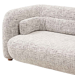 Дизайнерский двухместный диван с мягкими спинкой и подлокотниками бежевый Madelaine Sofa Beige варинант исполнения - 5 | Loft Concept в Ульяновске