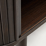 Буфет тёмно-коричневого цвета из ясеневого шпона с 2-мя раздвижными дверями Toinette варинант исполнения - 4 | Loft Concept в Ульяновске