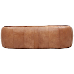 Трехместный диван с кожаной обивкой коричневый Coste Leather Sofa варинант исполнения - 3 | Loft Concept в Ульяновске