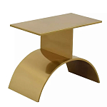 Дизайнерский журнальный стол золотой на полукруглом основании Wecaben варинант исполнения - 1 | Loft Concept в Ульяновске