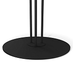 Стол журнальный круглый с бежевой столешницей из стекла Beige Marble варинант исполнения - 4 | Loft Concept в Ульяновске