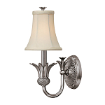 Бра с бежевым тканевым абажуром и декоративной чашей Hinkley варинант исполнения - 5 | Loft Concept в Ульяновске