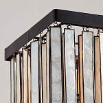 Люстра линейная прямоугольная с подвесками из натурального перламутра Nacre варинант исполнения - 3 | Loft Concept в Ульяновске