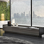 Дизайнерский комод серый с глянцевым фасадом Darren варинант исполнения - 2 | Loft Concept в Ульяновске