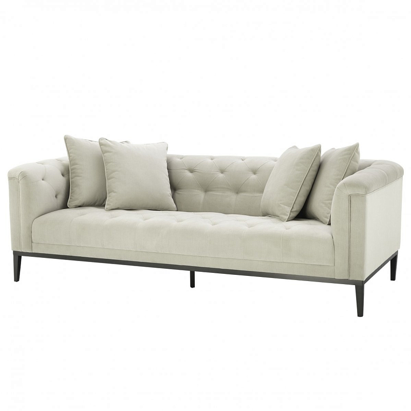 Диван Eichholtz Sofa Cesare Beige Бежевый Темная бронза Диван Eichholtz Sofa Cesare Beige Бежевый Темная бронза в Ульяновске | Loft Concept