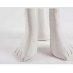 Дизайнерский журнальный стол белый на 3-х ножках в виде ступней African table варинант исполнения - 3 | Loft Concept в Ульяновске