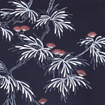 Обои ручная роспись Silk Tree Special Colourway on Empire Blue dyed silk варинант исполнения - 2 | Loft Concept в Ульяновске