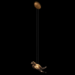 Подвесной светильник с прозрачной стеклянной птичкой Serip Voa варинант исполнения - 5 | Loft Concept в Ульяновске